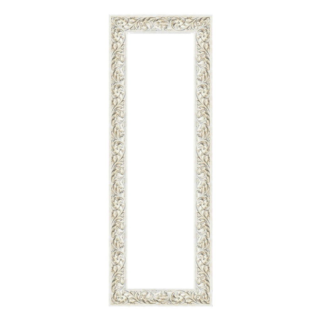 Marco Decorativo Vintage Tallado - Rectangular, Blanco